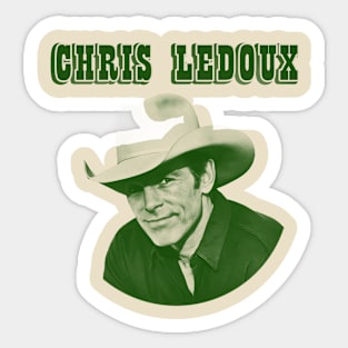 Chris LeDoux 33//green solid style, Sticker